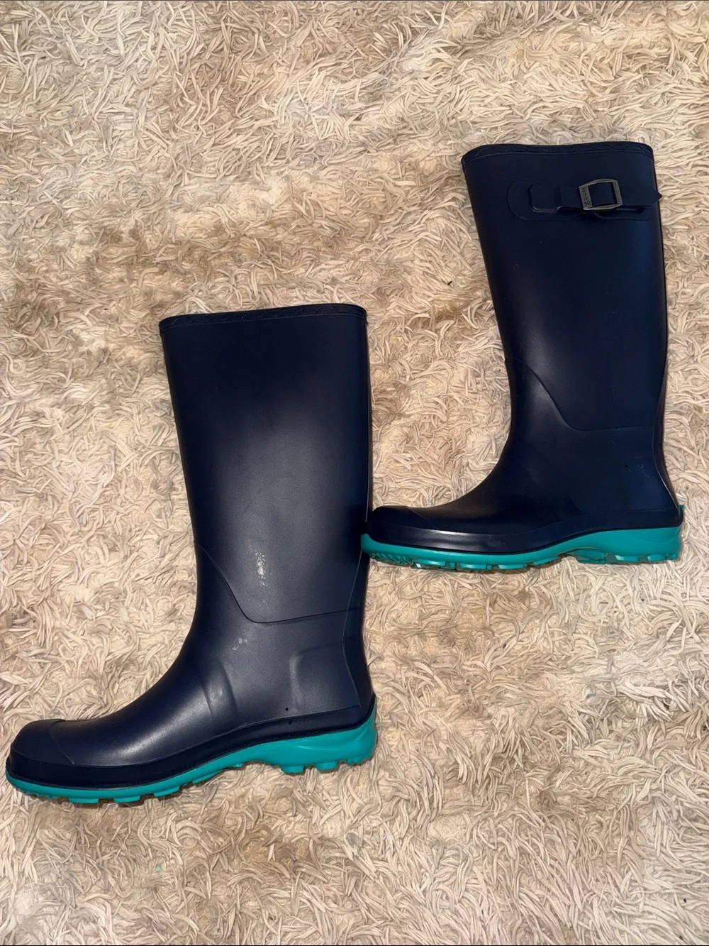 🆕  Kamik Women's Olivia Rain Boots - Blue & Teal - 8 NWOT